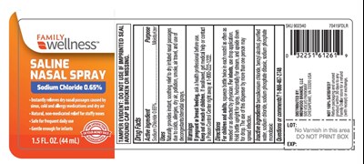 Family wellness Saline Nasal Spray - saline nasal spray